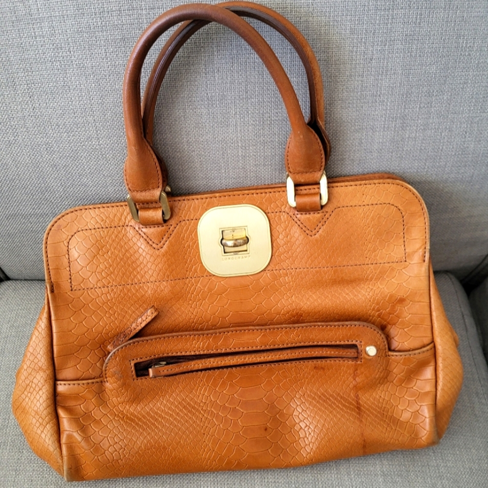 Longchamp Gatby Brown leather bag